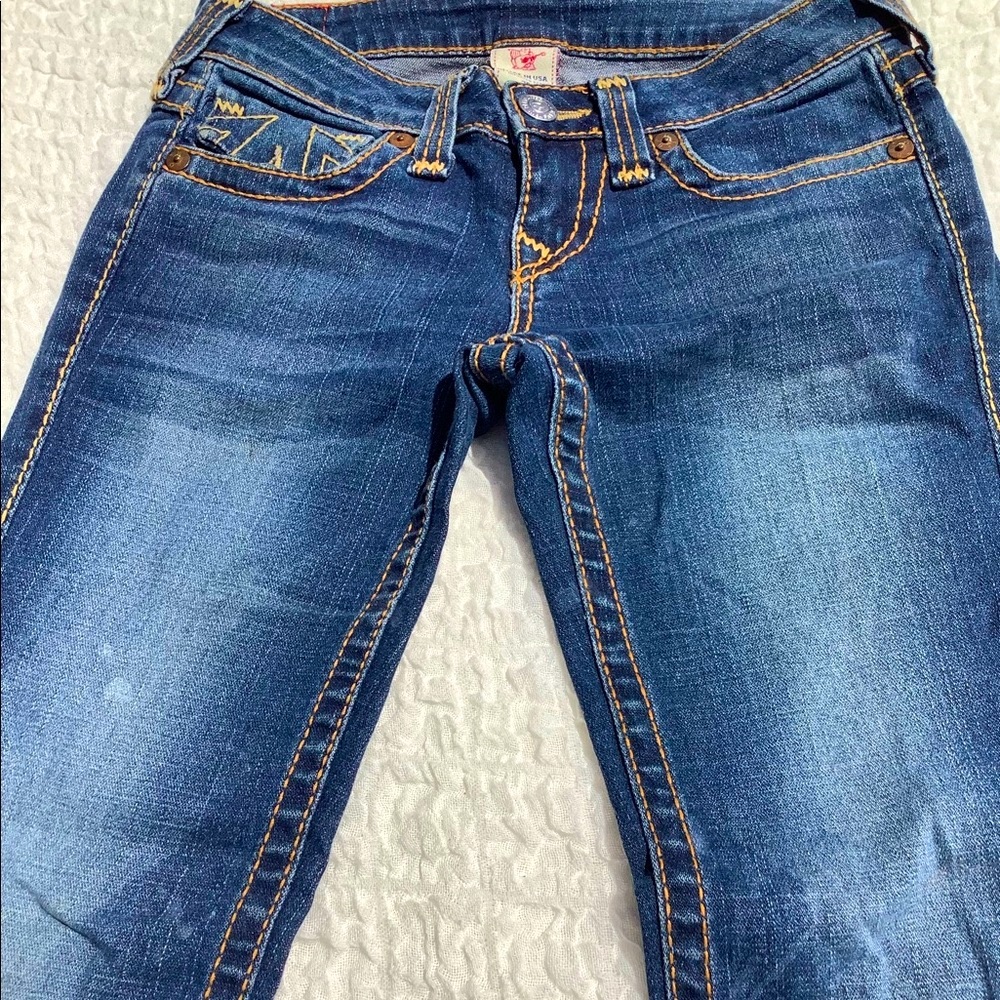 ๐HP 26/31 True Religion โBILLY BIG Tโ Straight Jeans - Picture 10 of 16
